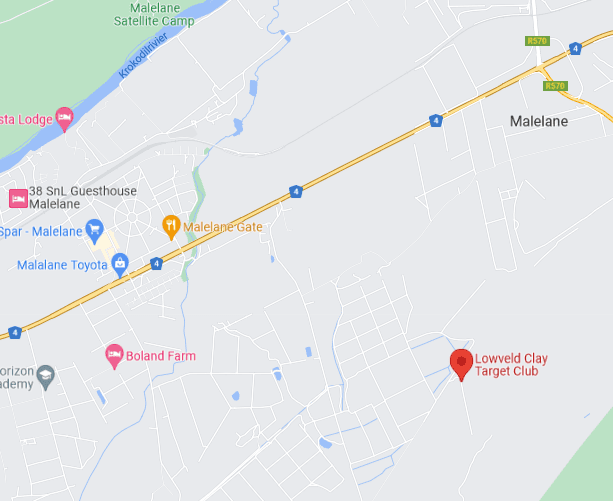 Map of Lowveld Clay Target Club